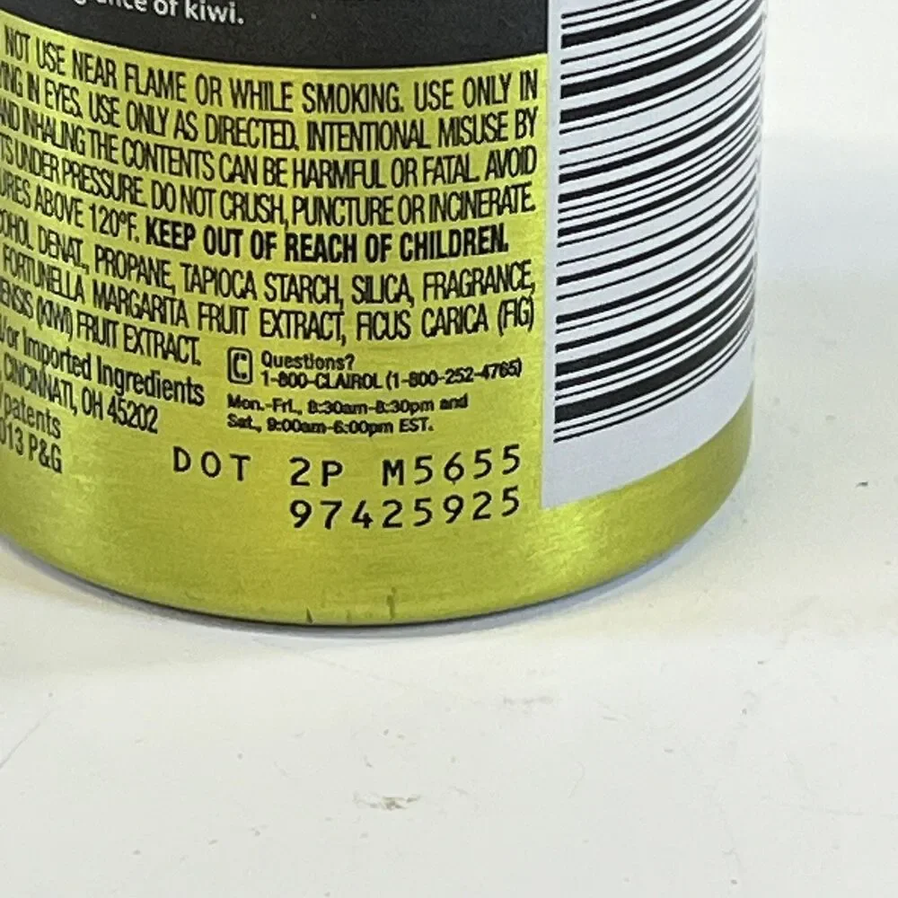 Clairol Hair Dry Shampoo‎ With Kiwi Fragrance Sulfate Free Spray 1.7oz Travel SZ - Picture 7 of 8